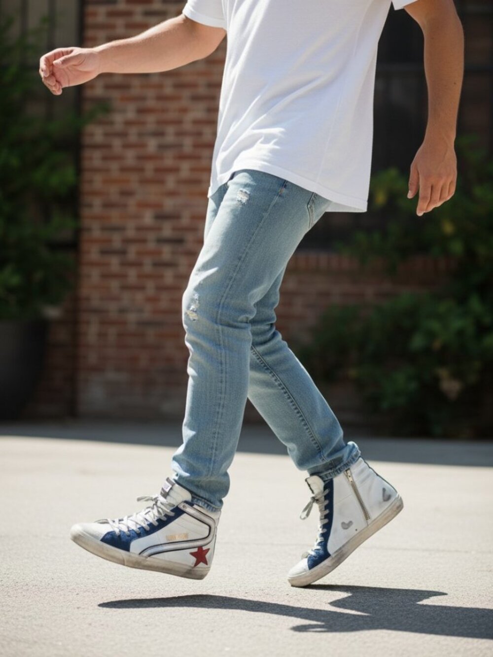 Men's Golden Goose Deluxe Brand Slip-On Sneakers - 10